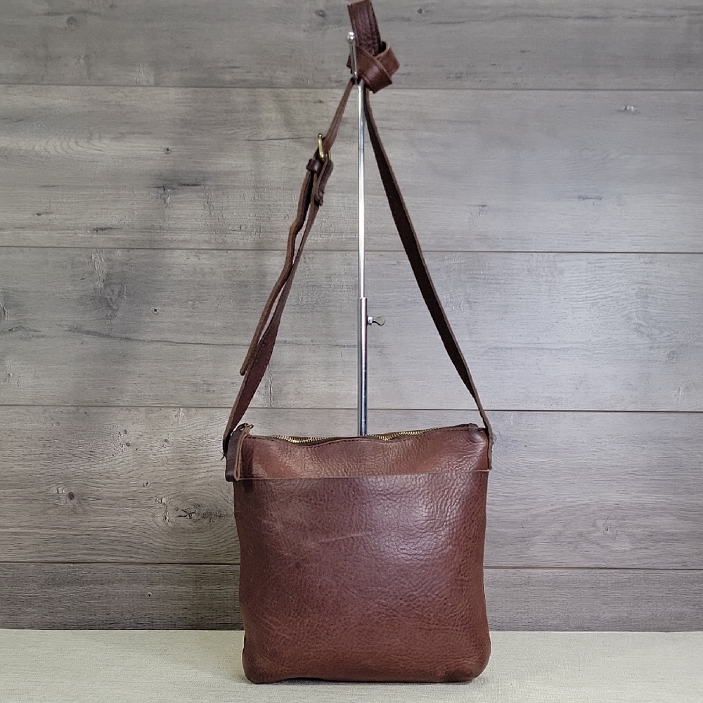 Duluth Trading Co. Brown Leather Crossbody Bag